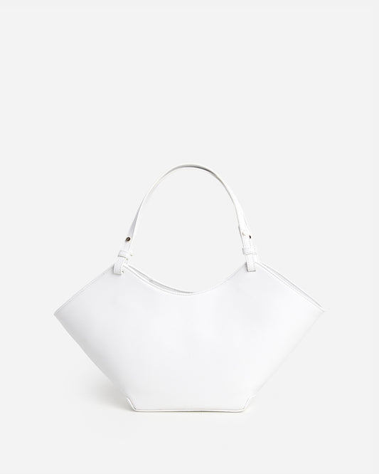 Dilba Mini Tote Bag Leather White