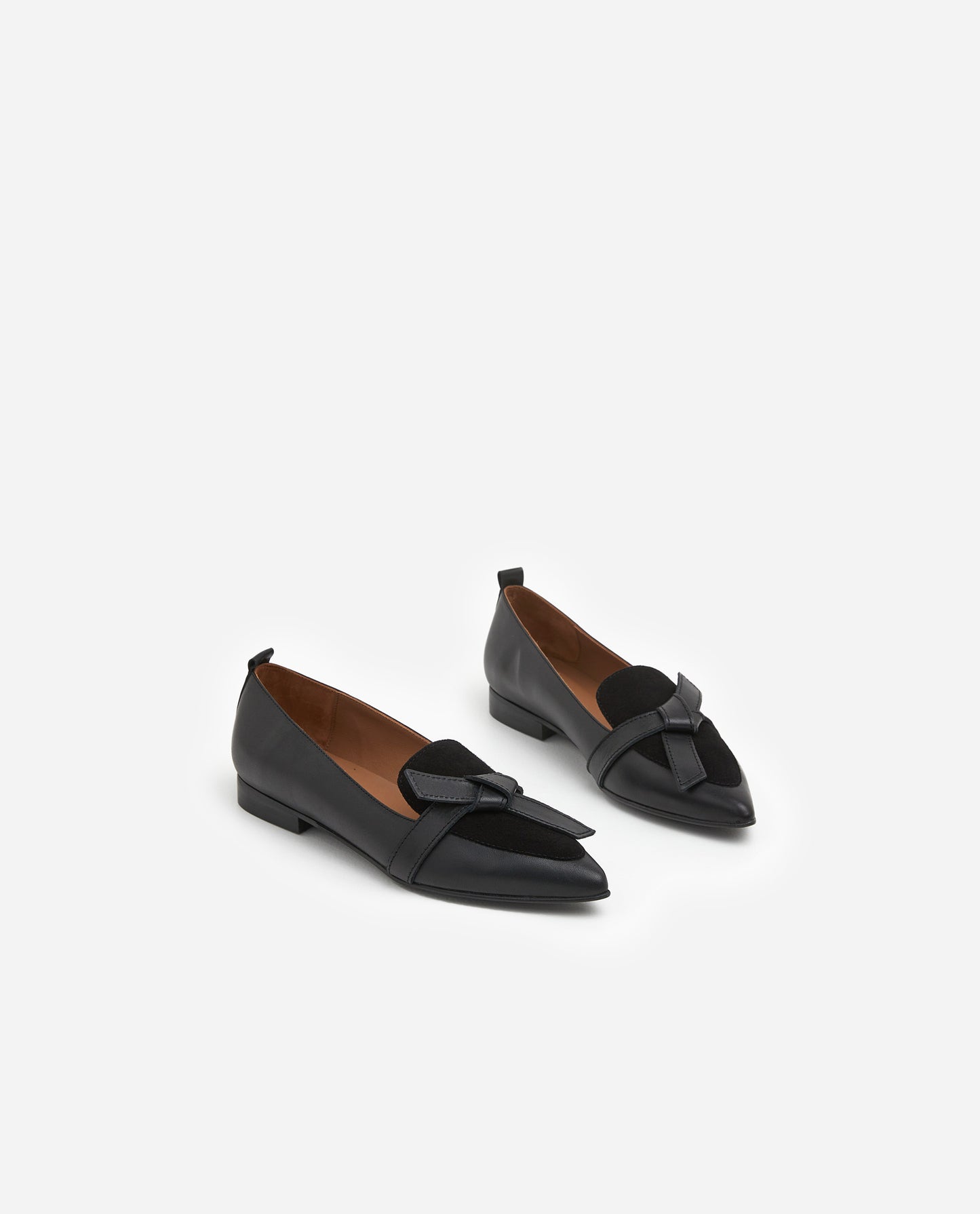 Ally Black Leather/Suede