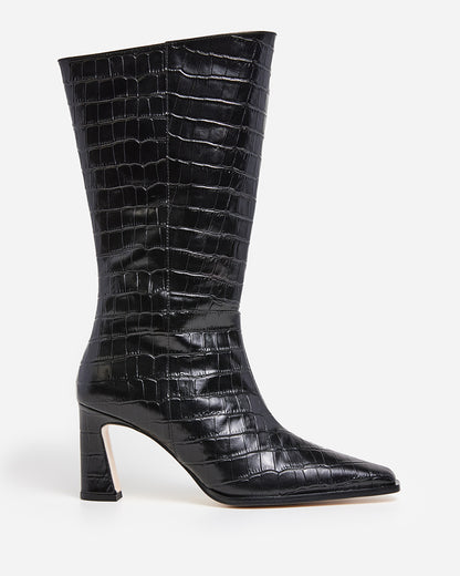 Ava Black Leather