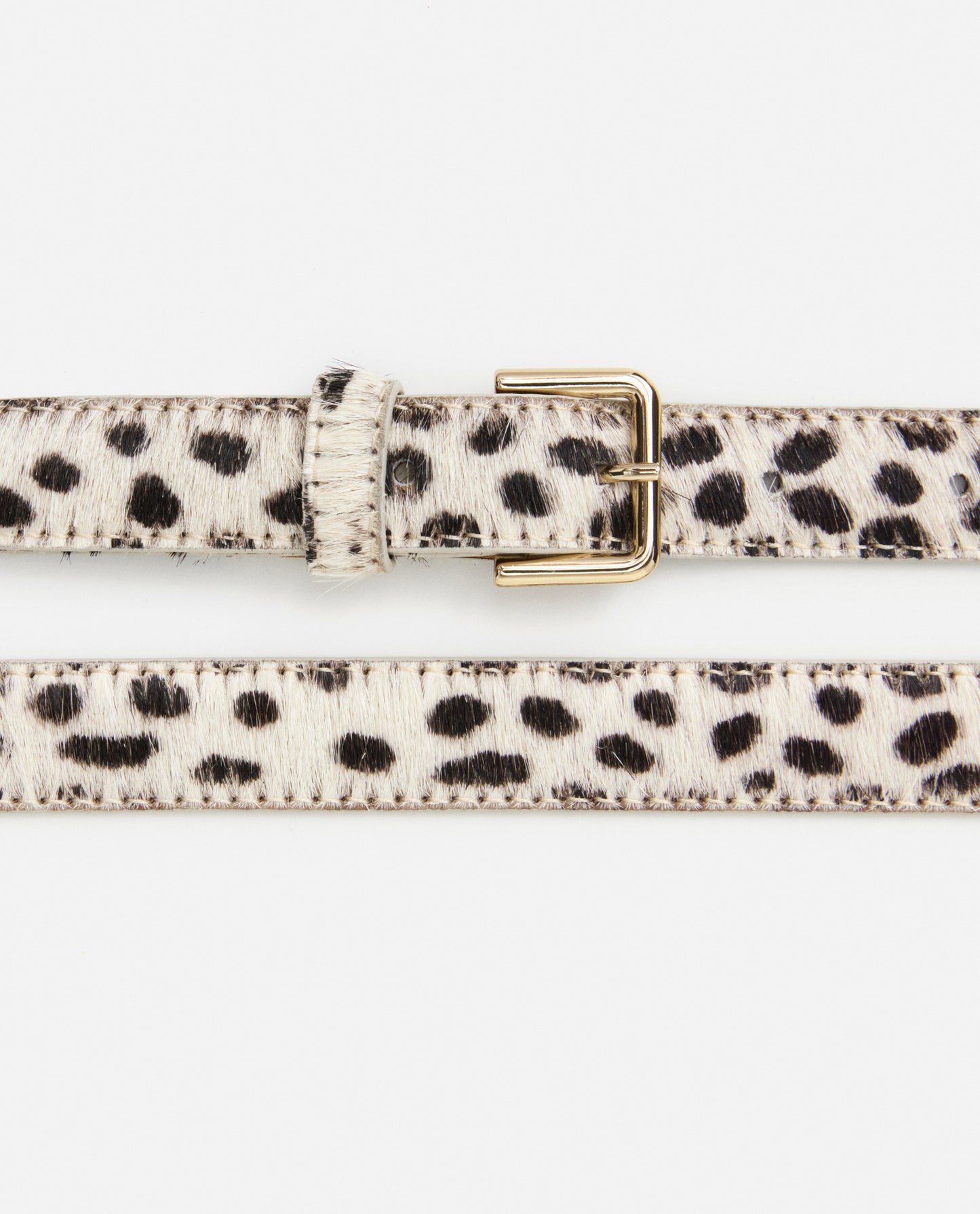 Barbara Belt Leather Hair Chocolate Dot