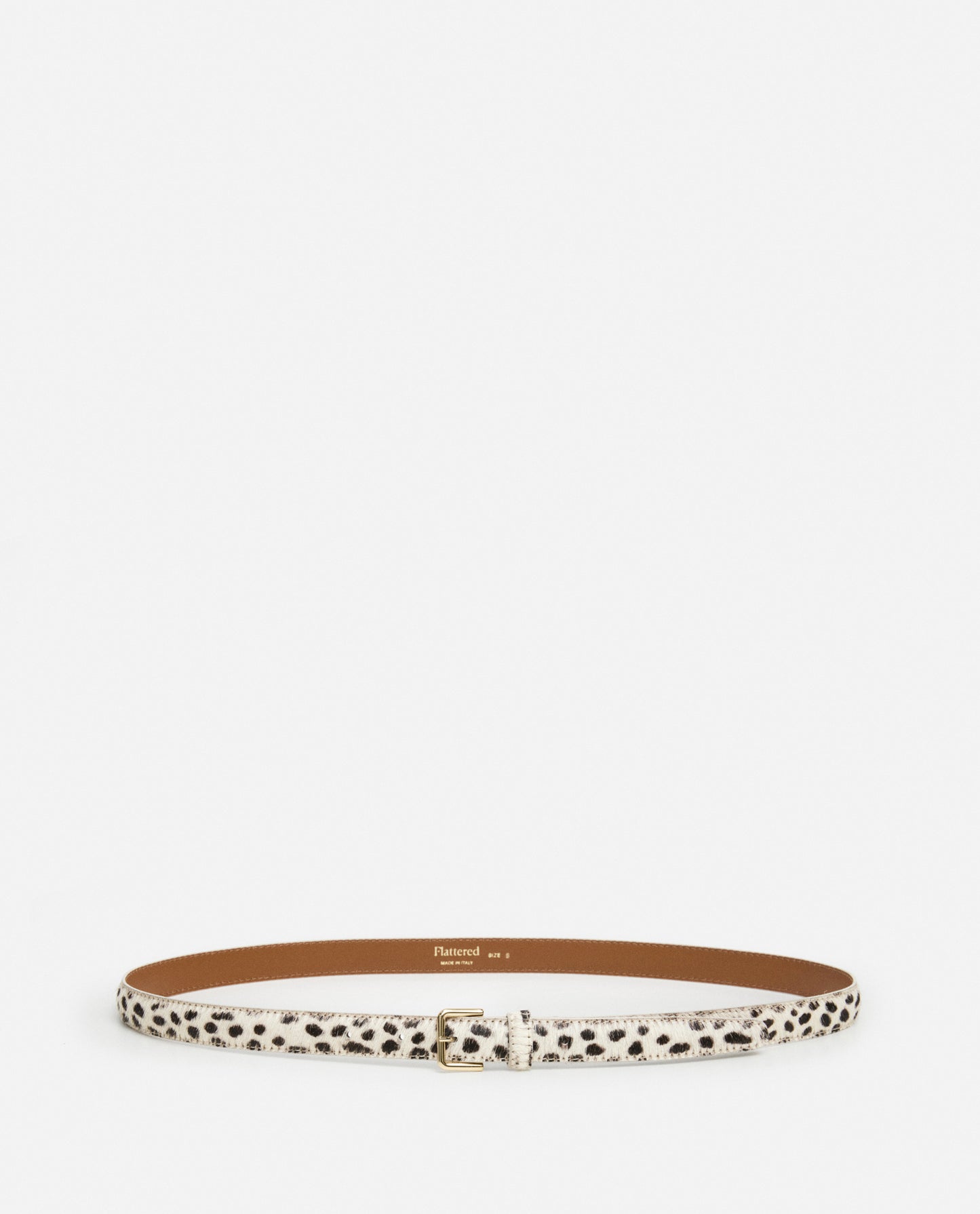 Barbara Belt Leather Hair Chocolate Dot