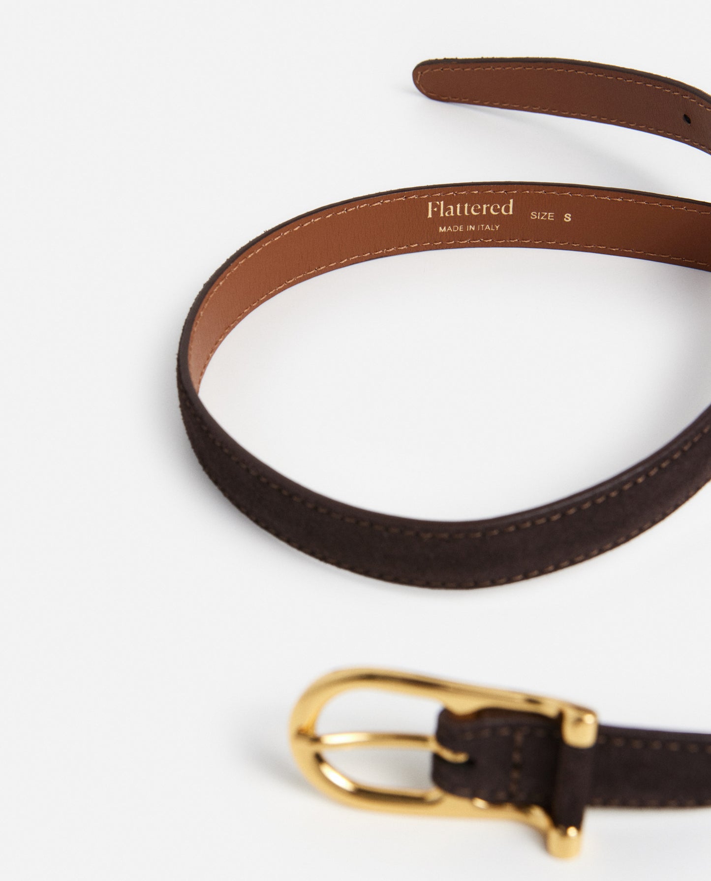 Betty Belt Suede Chocolate