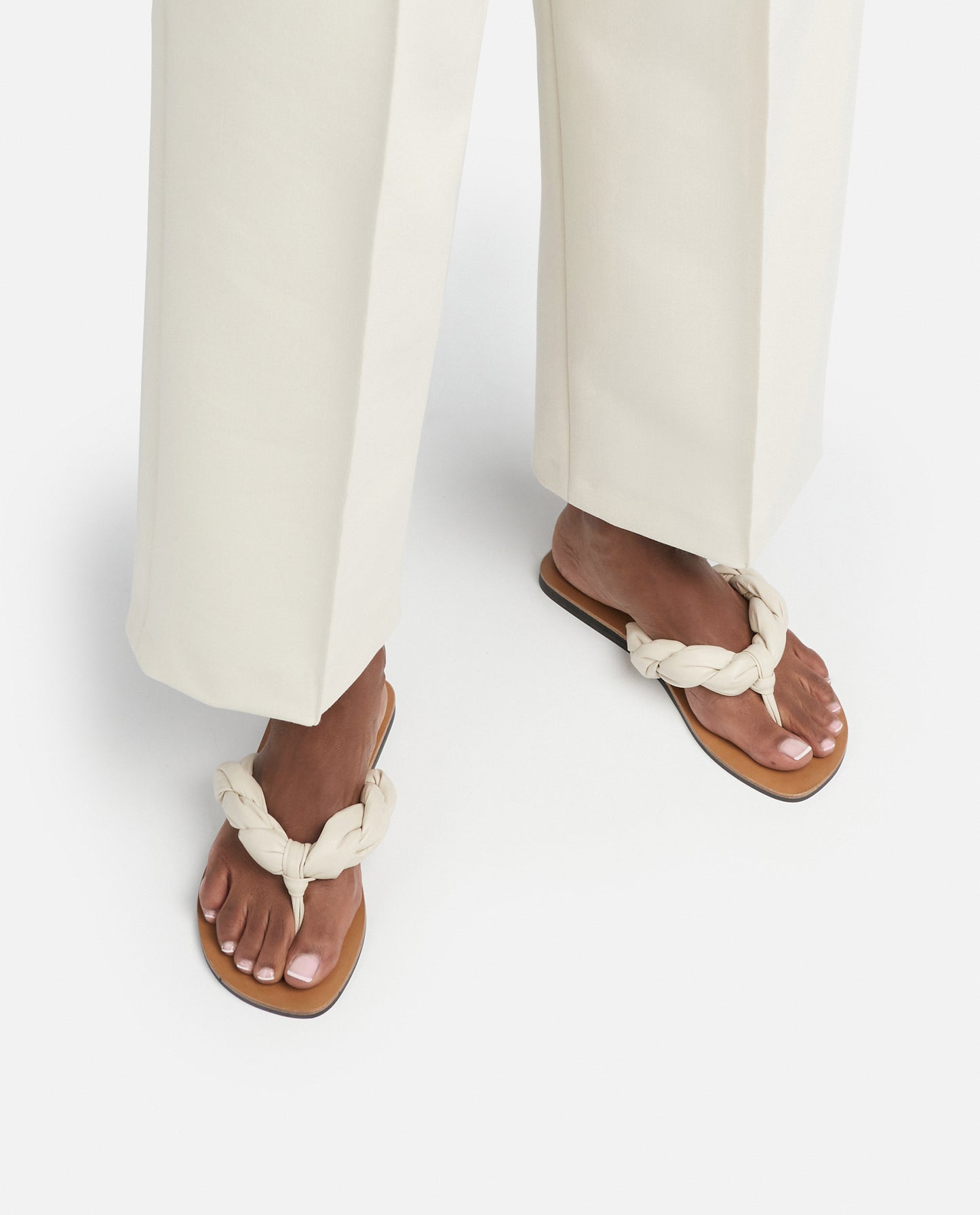 Blanche Creme Leather