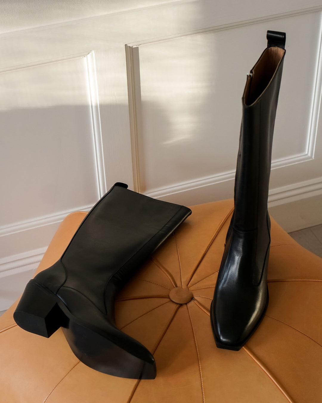 Carla Black leather