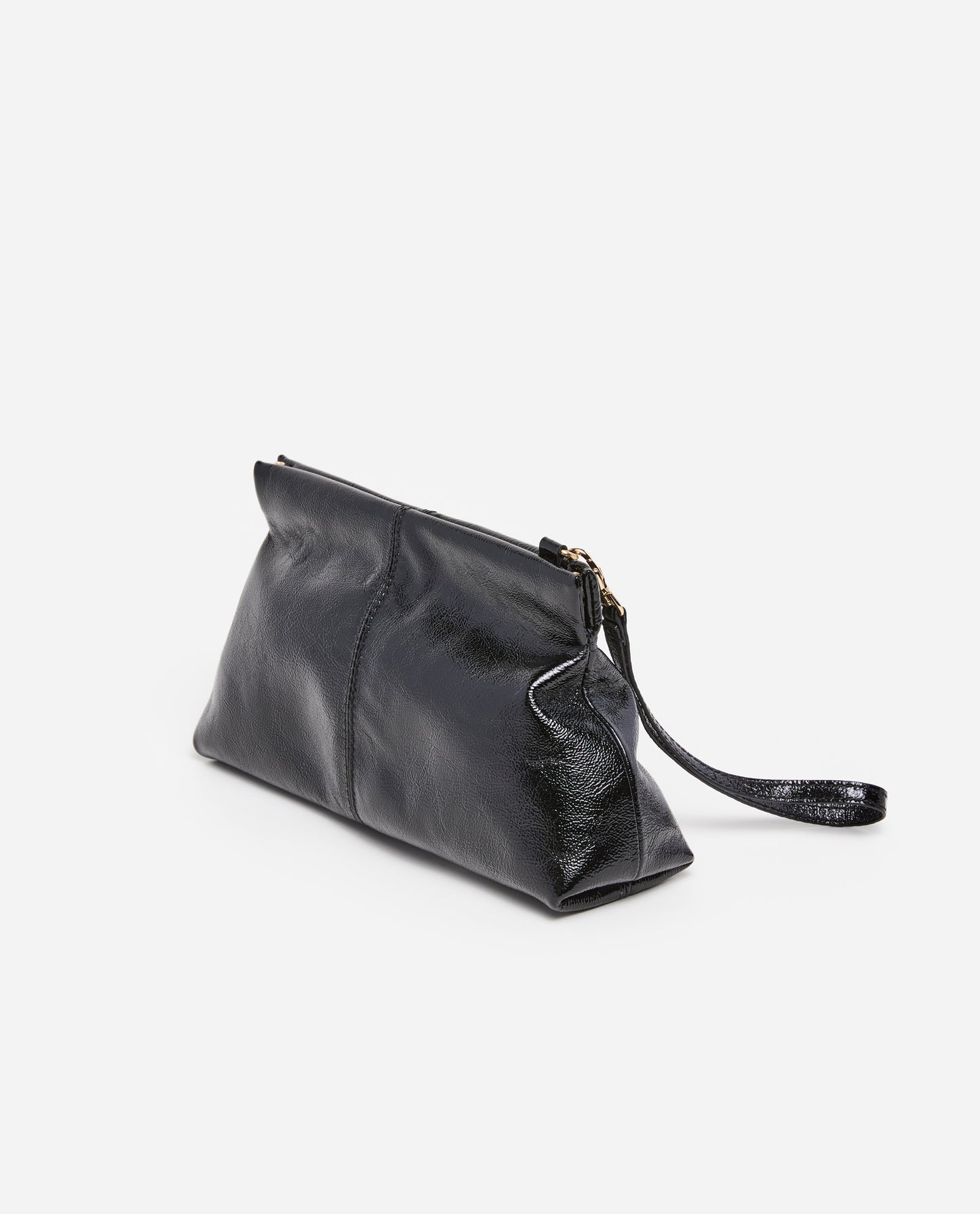 Clay Mini Clutch Patent Leather Black