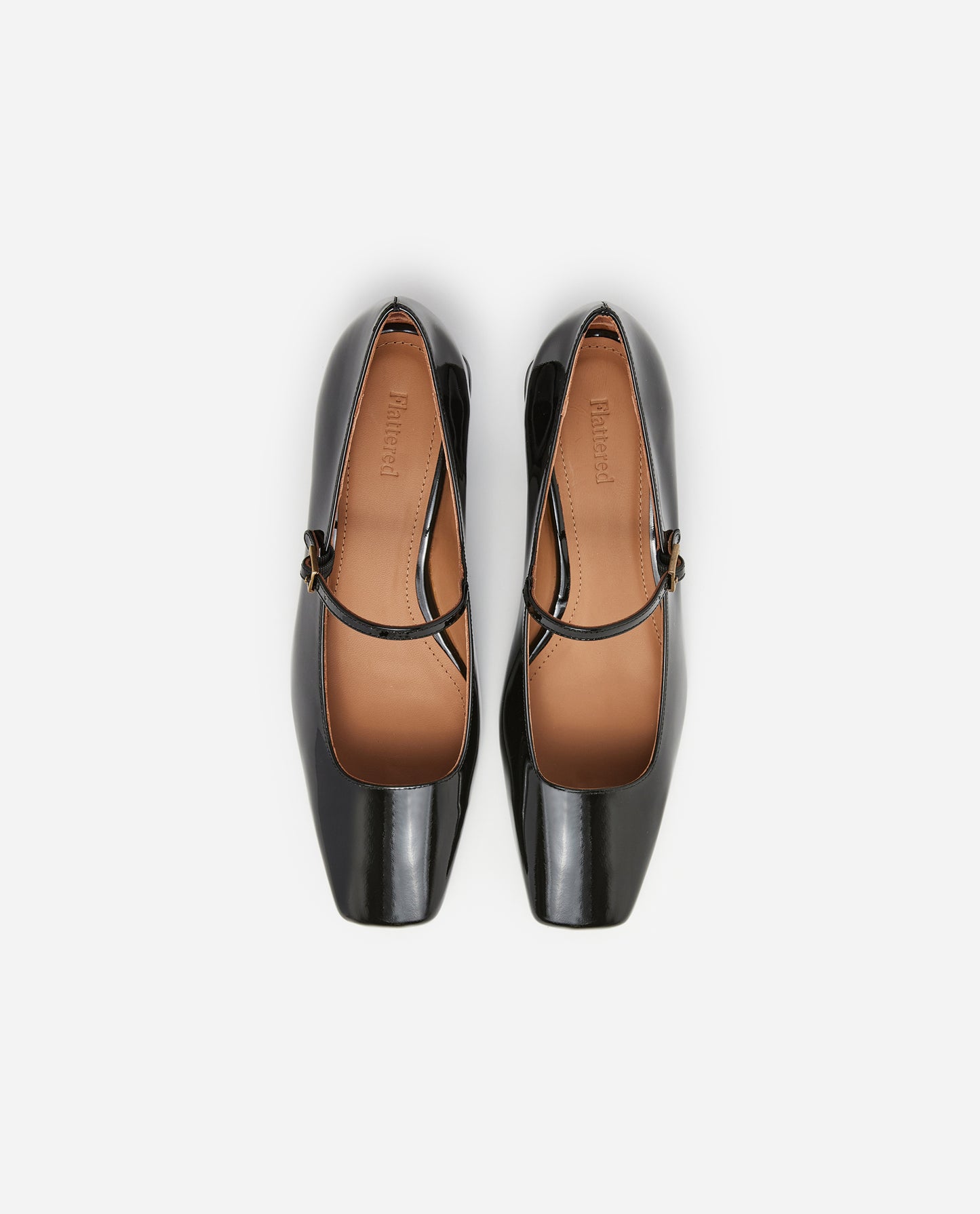 Evan Patent Black Leather