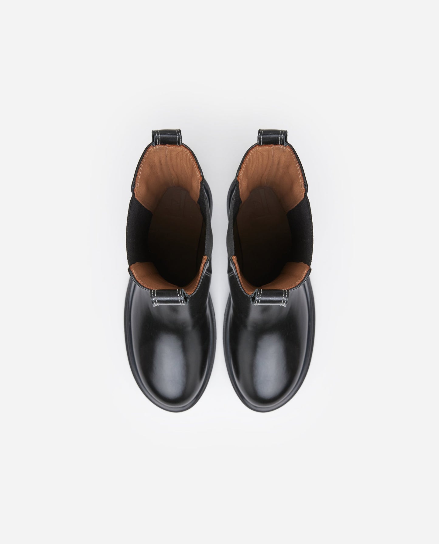 Lulu Black Contrast Leather