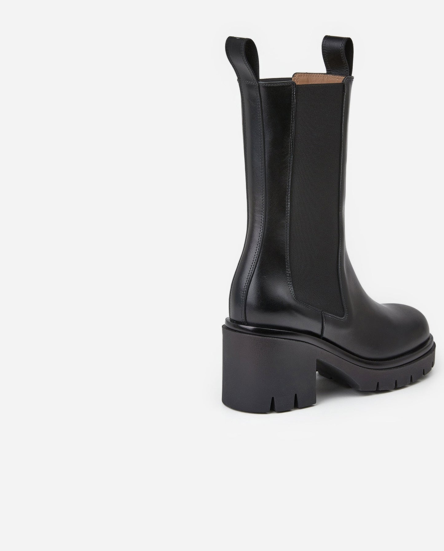 Lulu Black Contrast Leather