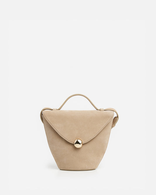 Evelina Handbag Suede Sand