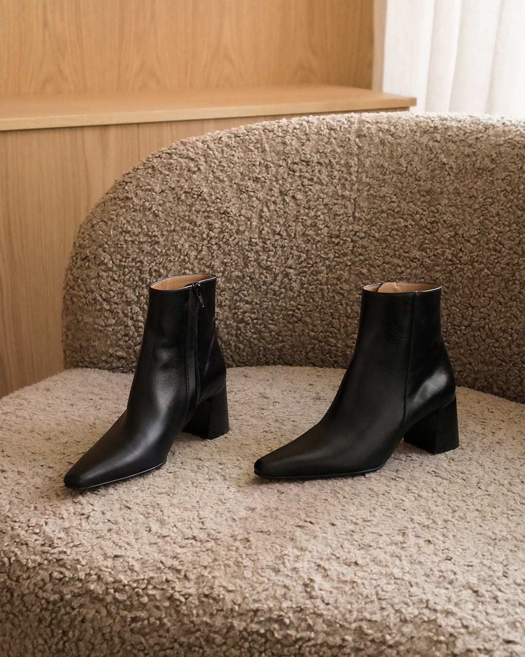 Riley Black leather