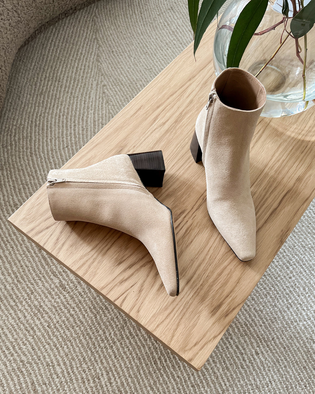 Riley Sand suede
