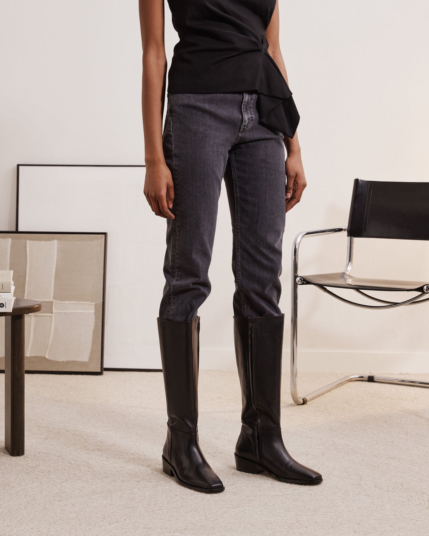 Robyn Black Leather