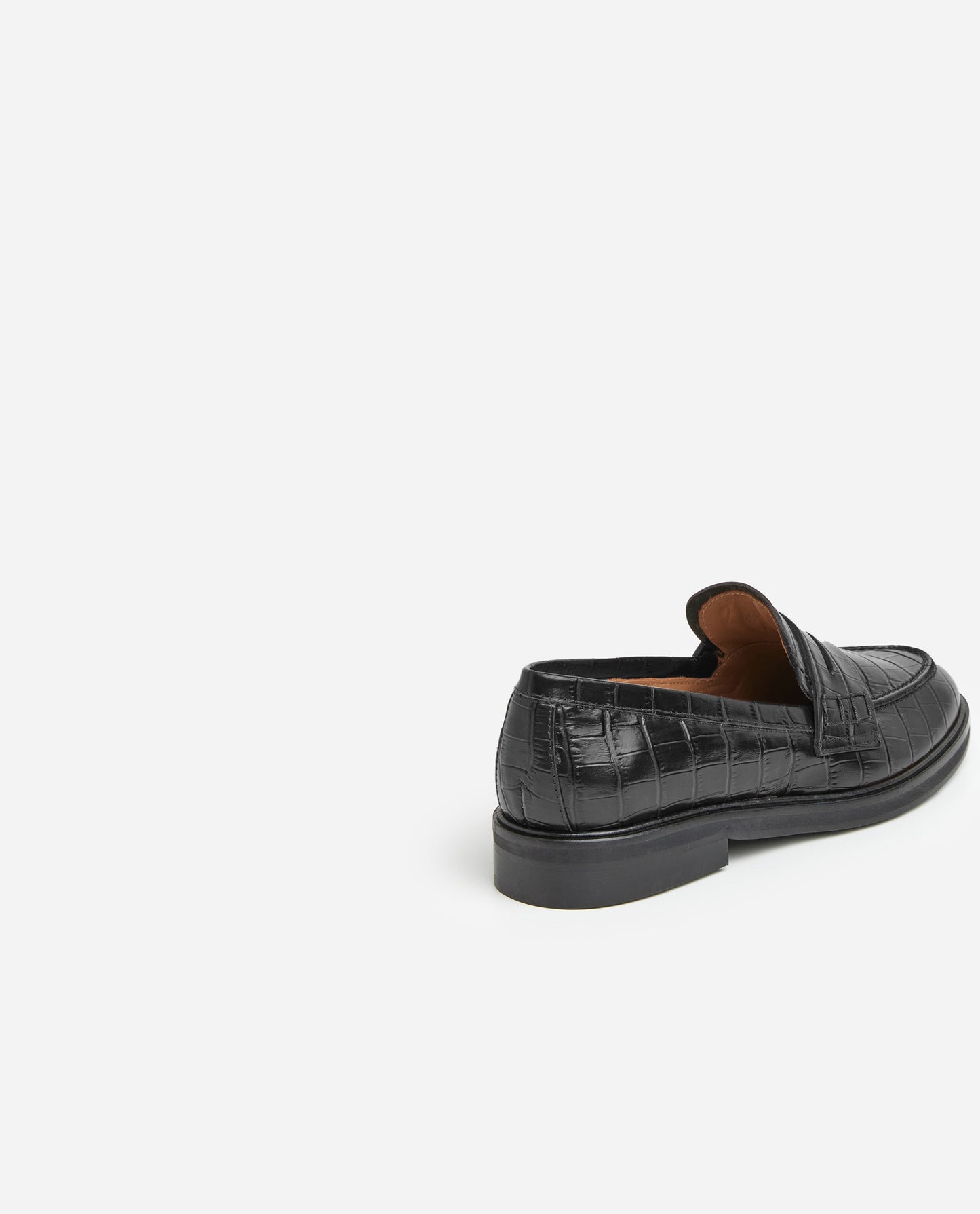 Sara Black Croco leather