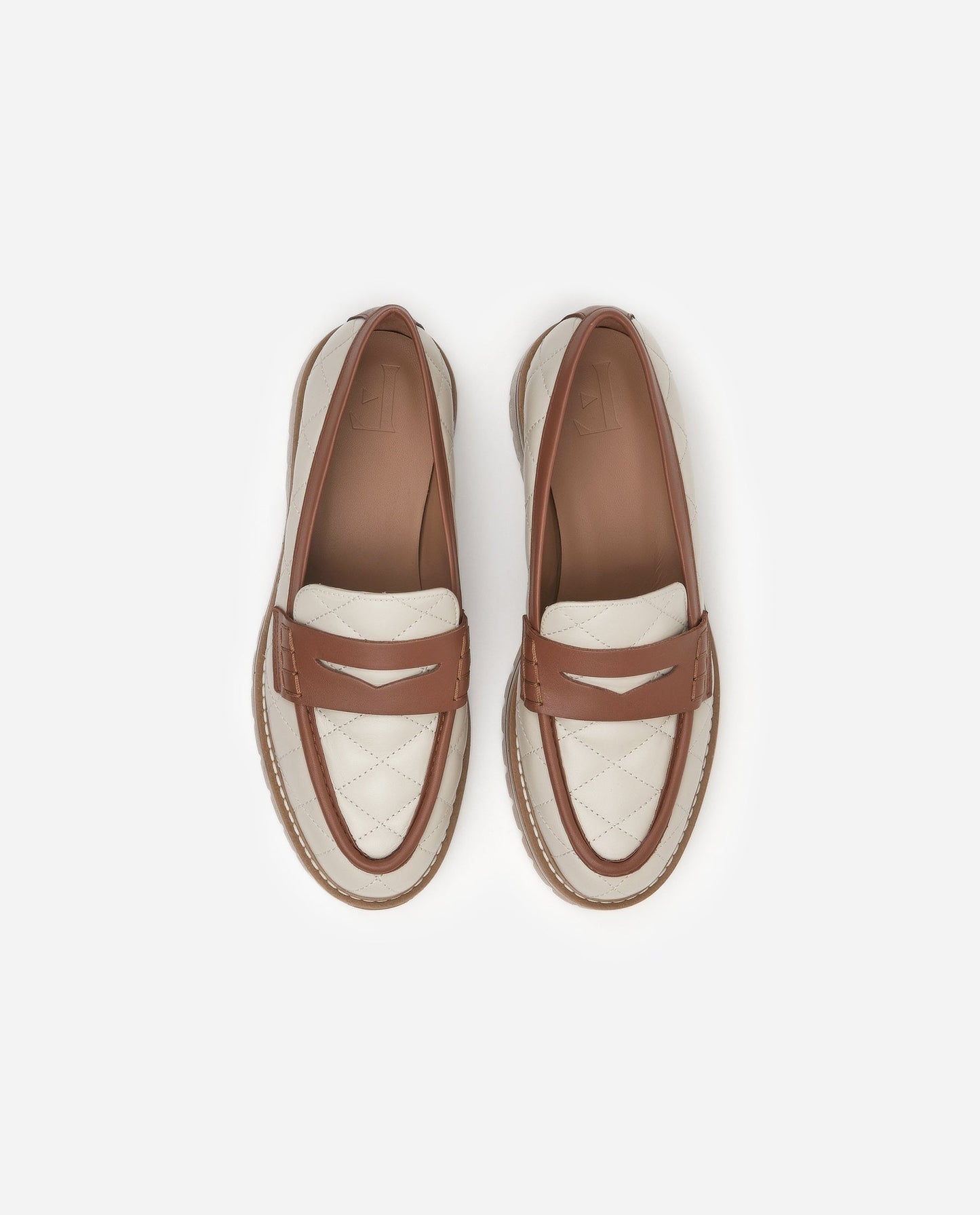 Signe Creme/caramel Leather