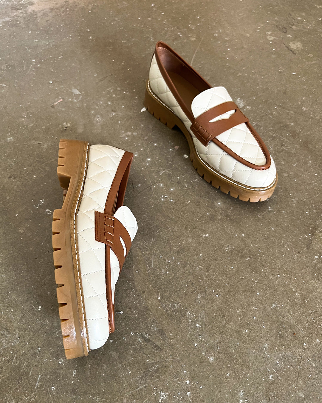 Signe Creme/caramel Leather