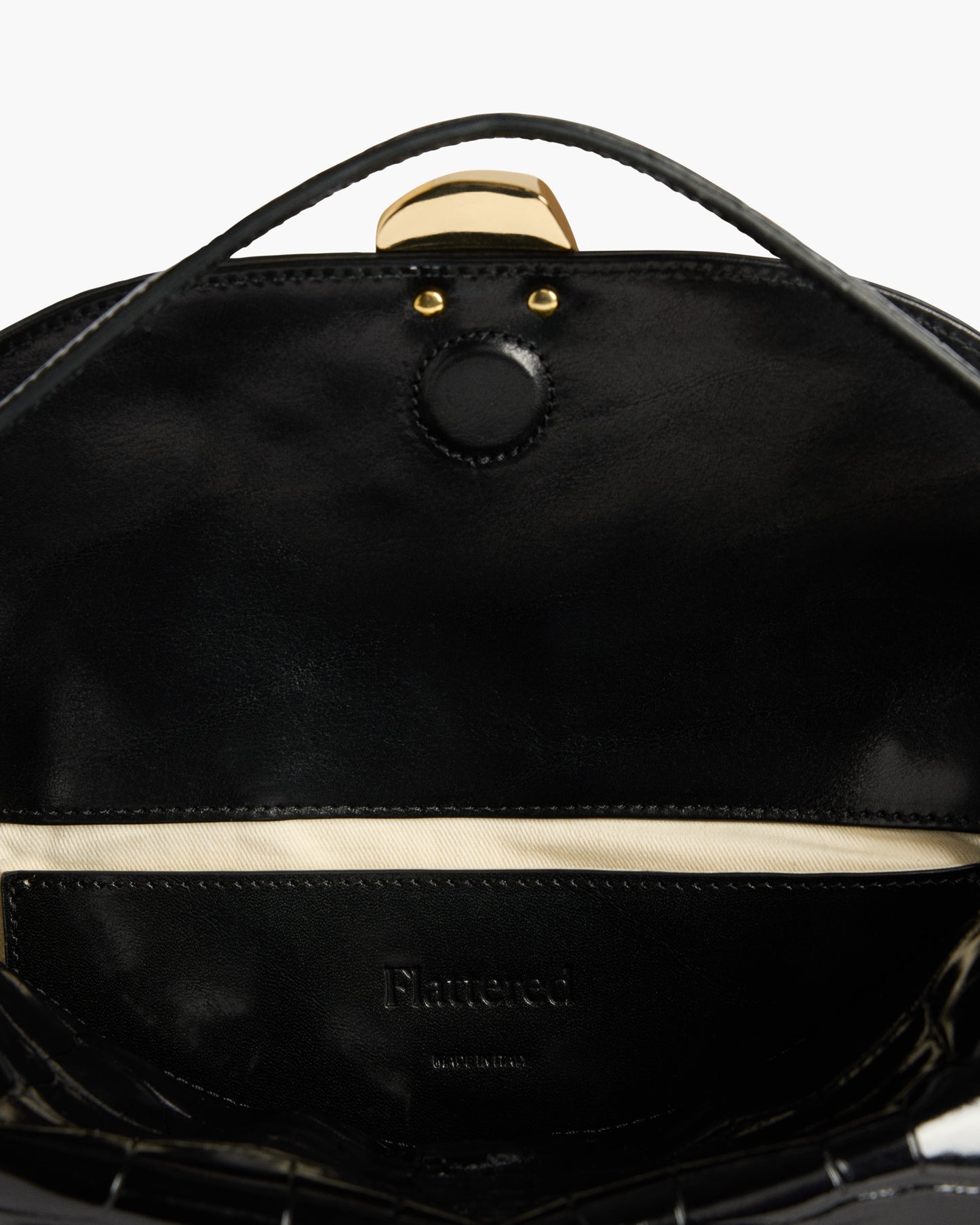 Hanna Grande Bag Leather Croco Black