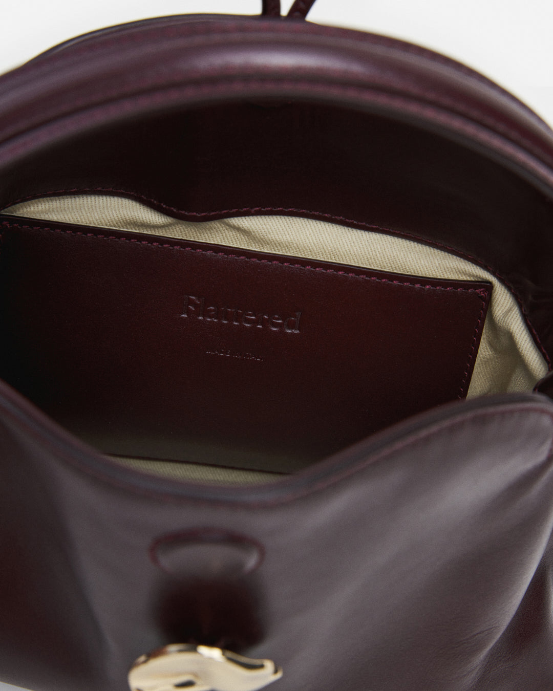 Hanna Mini Bag Leather Burgundy Bag – Flattered