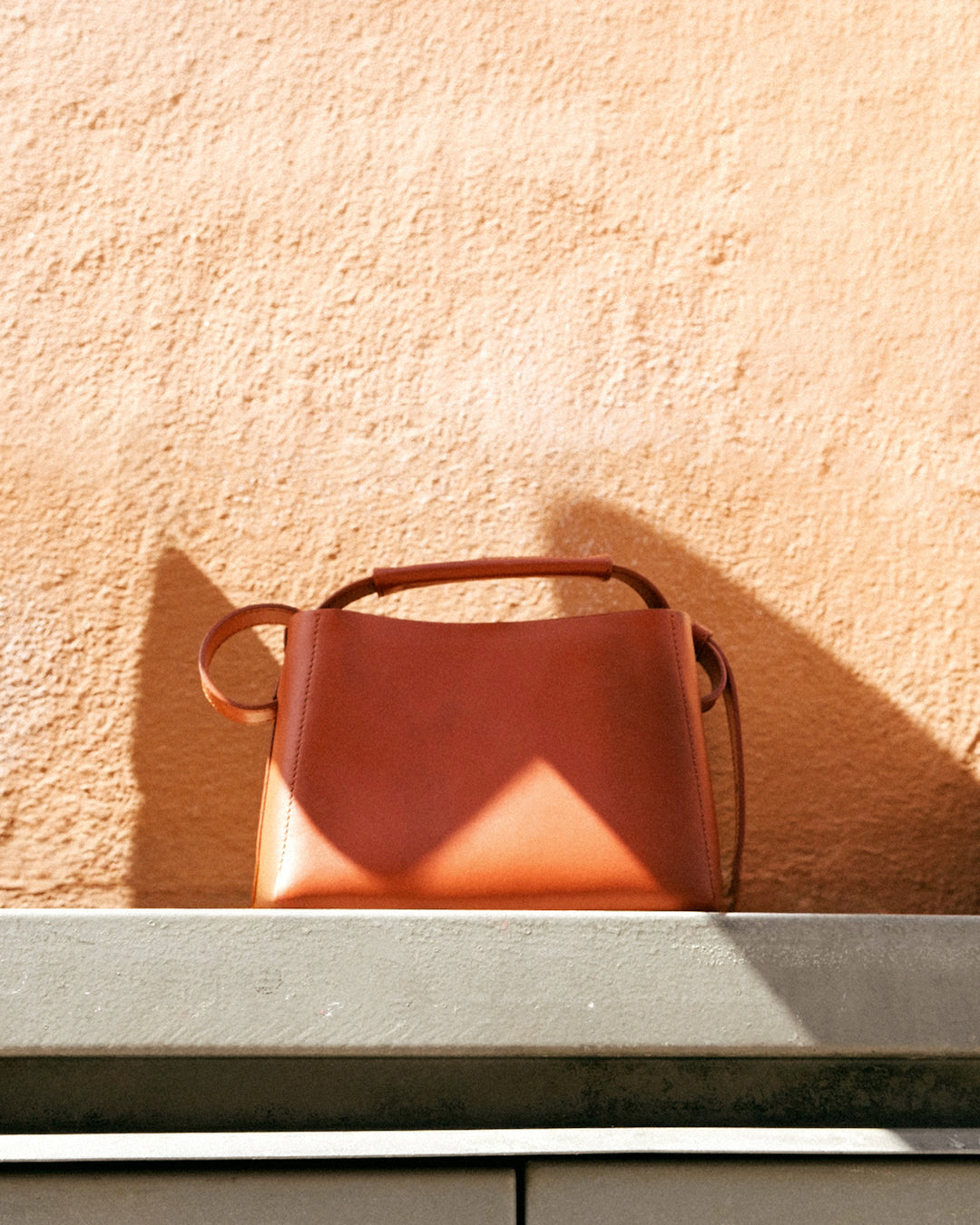 Hedda Mini Handbag Leather Brick Red