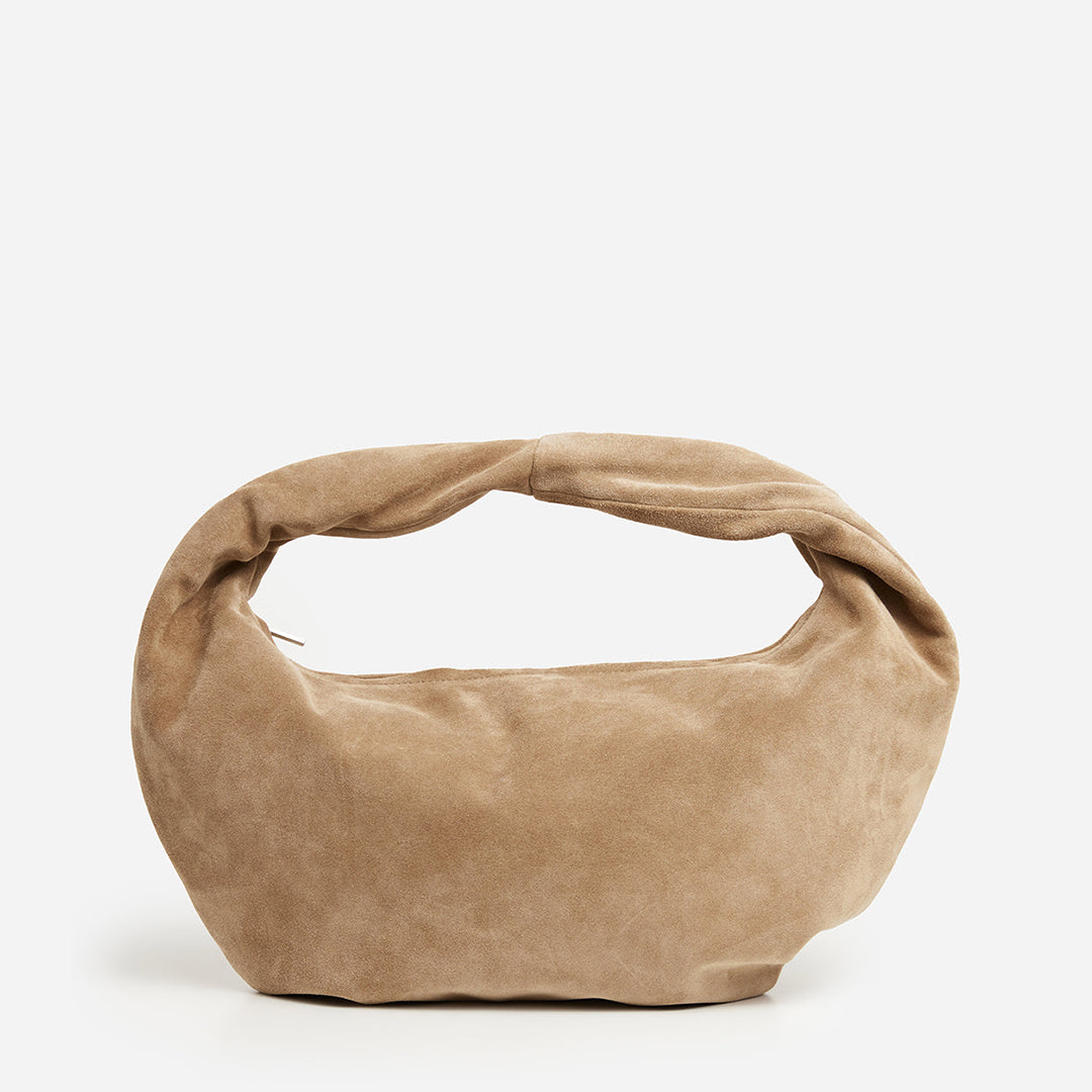 Alva Shoulder Bag Suede Sand