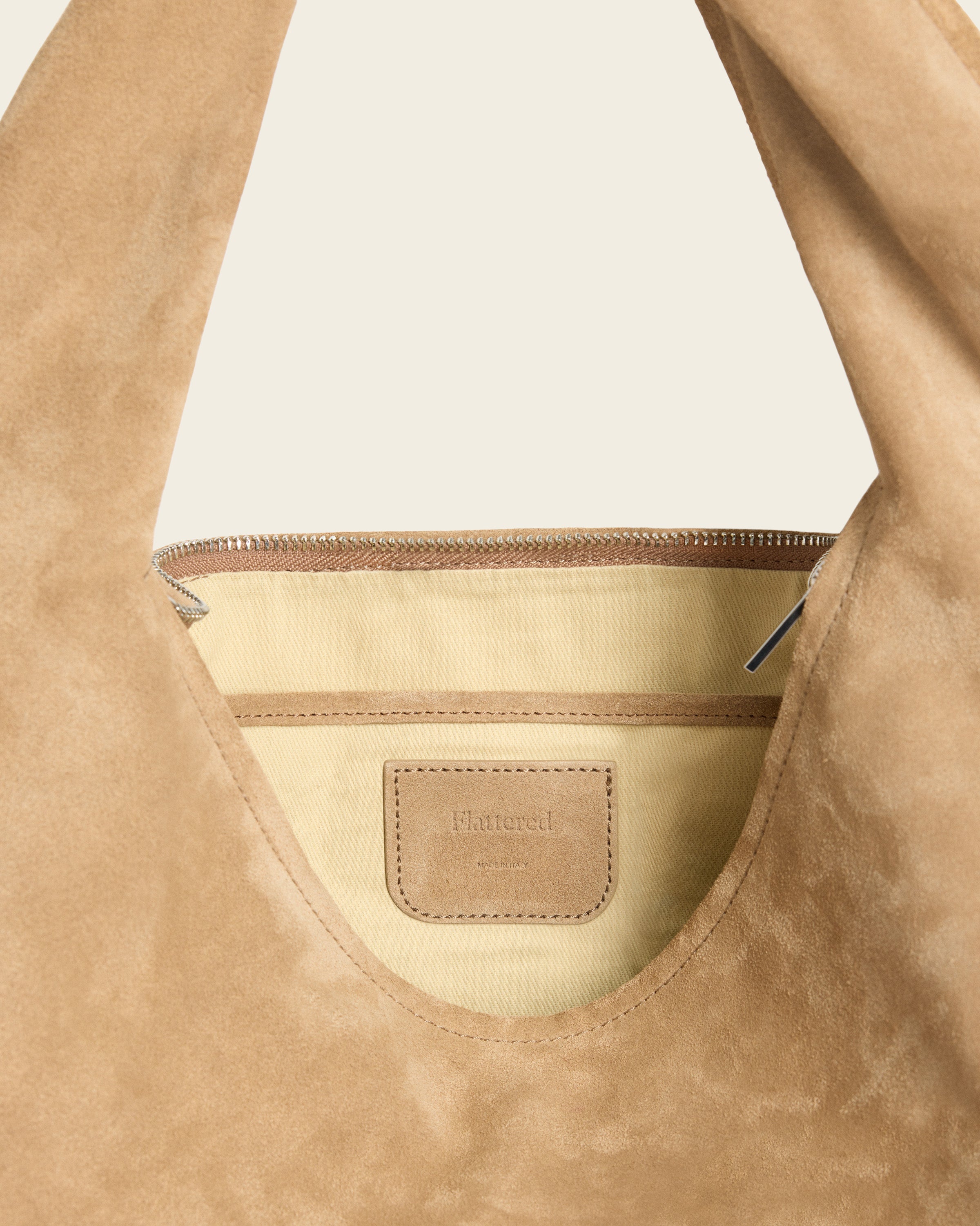 Alva Shoulder Bag Suede Sand Bag – Flattered