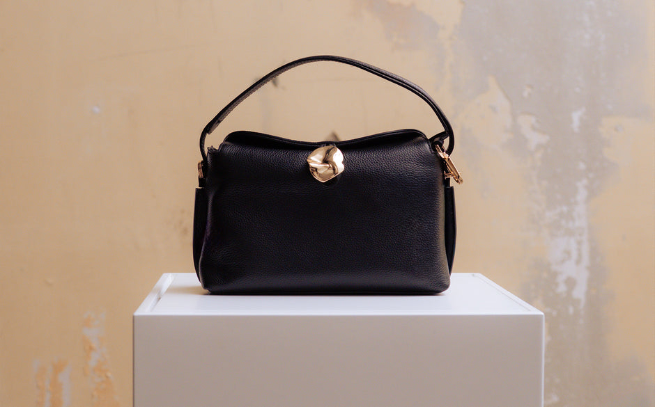 Hanna Mini Bag Grained Leather Black