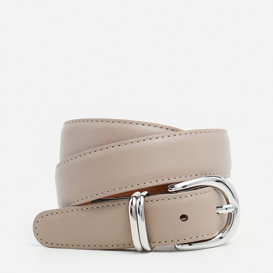 Beatrice Belt Leather Taupe