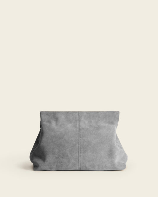 Clay Clutch Suede Grey