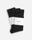 Flattered 3 Sock Mercerized Black Cotton Top
