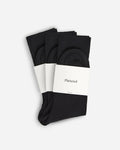 Flattered 3 Sock Mercerized Black Cotton Top