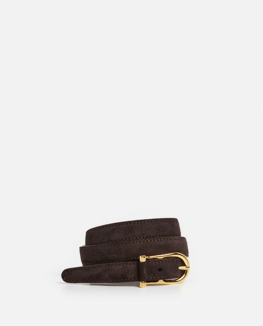 Betty Belt Suede Chocolate