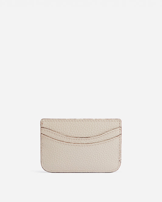 Bonnie Cardholder Leather Creme