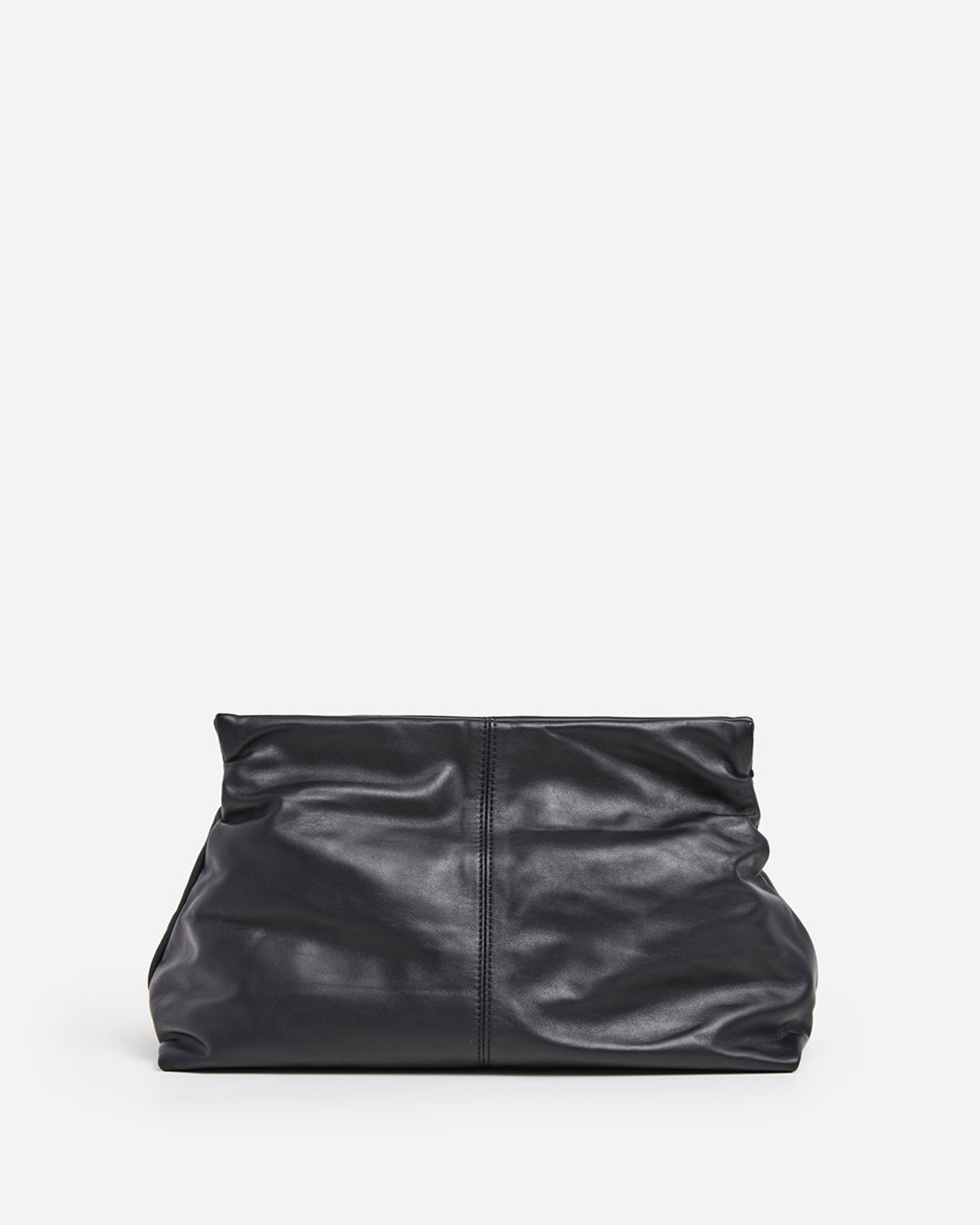 Clay Clutch Leather Black Bag – Flattered