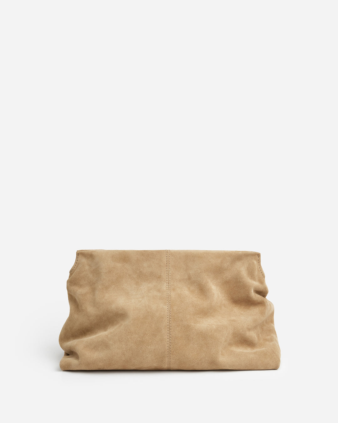 Clay Clutch Suede Sand Flattered