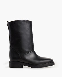 Flora Leather Black
