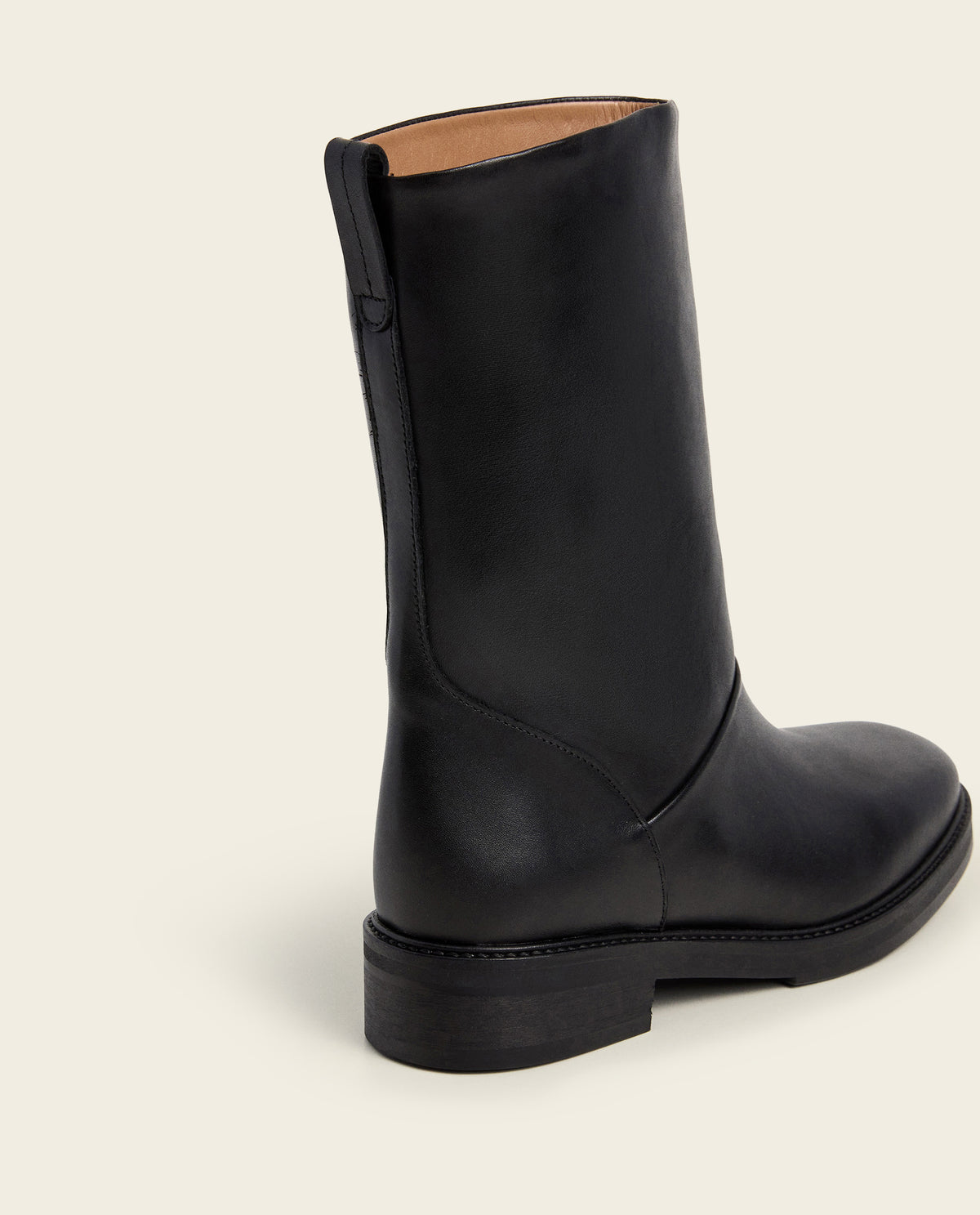Flora Leather Black