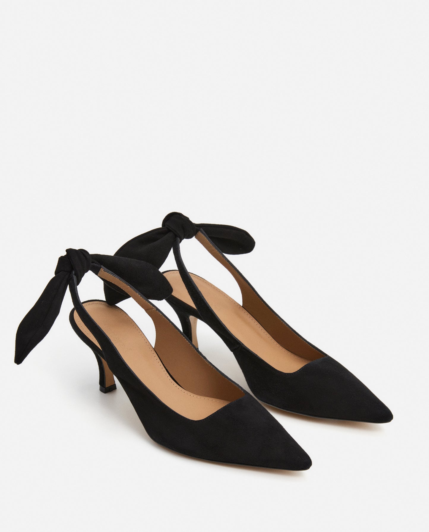 Franchesca Bow Suede Black