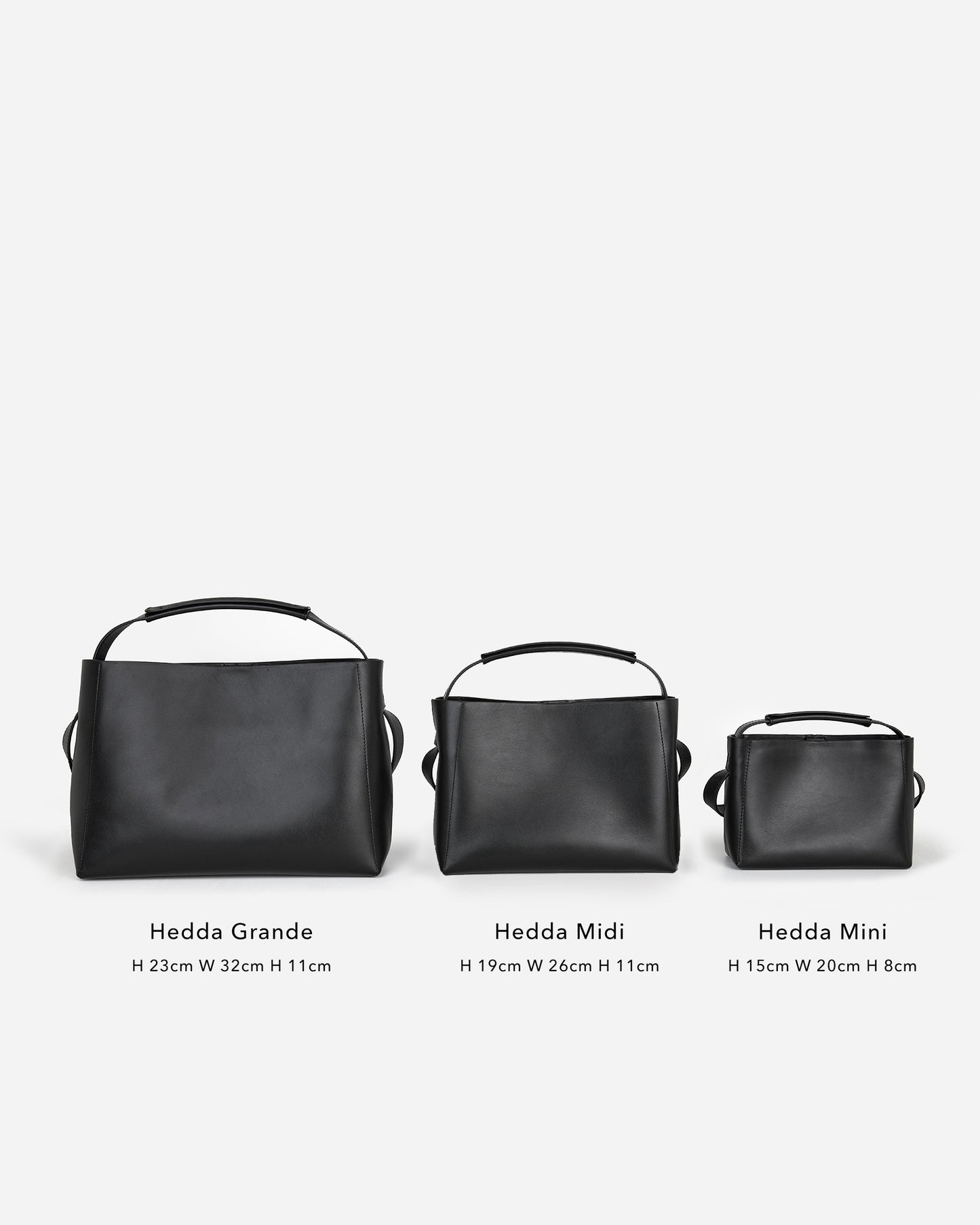 Hedda Grande Handbag Leather Black