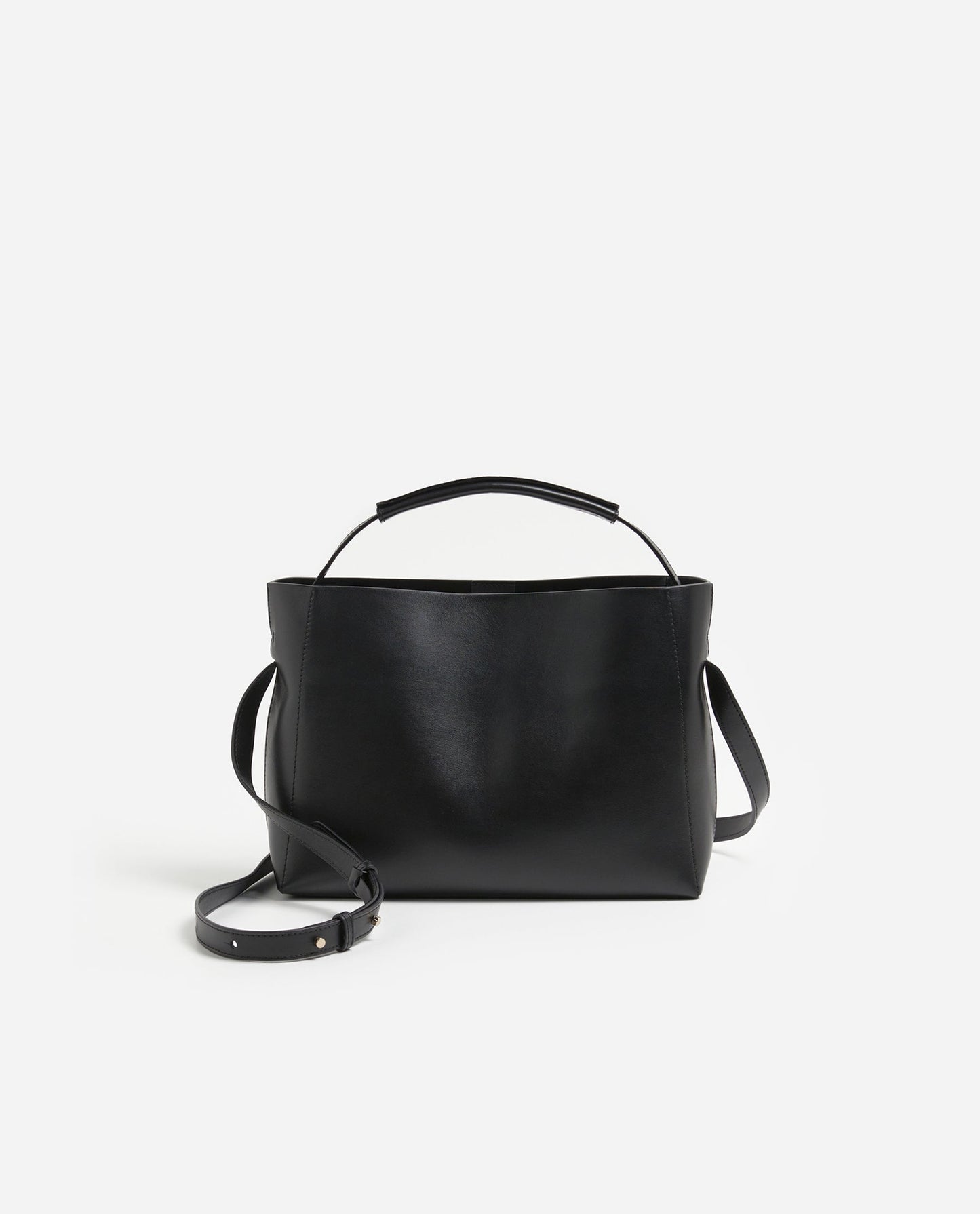 Hedda Midi Handbag Leather Black
