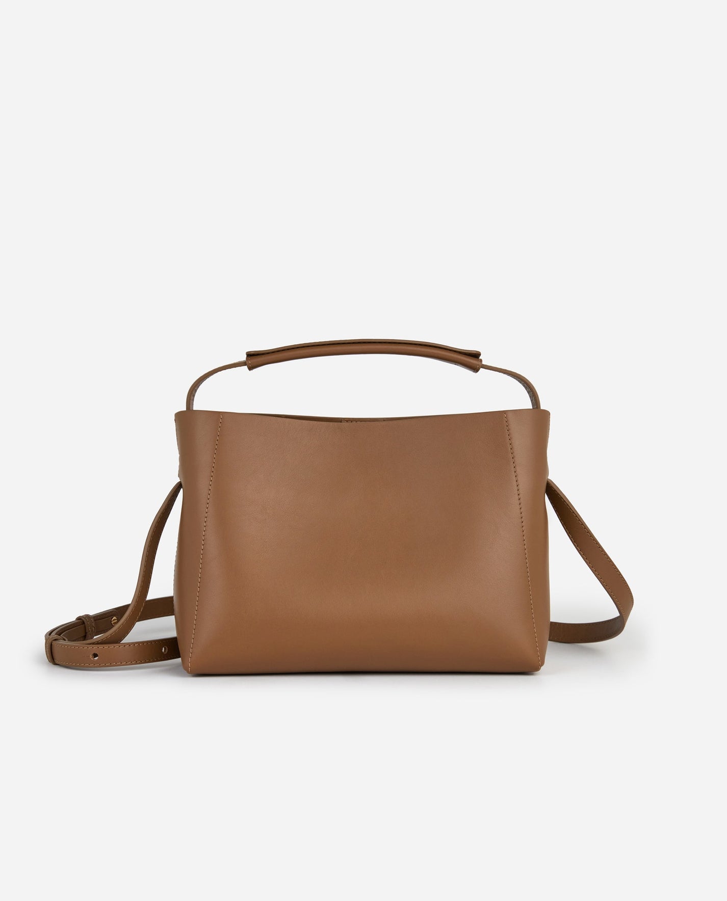 Hedda Midi Handbag Leather Nut – Flattered