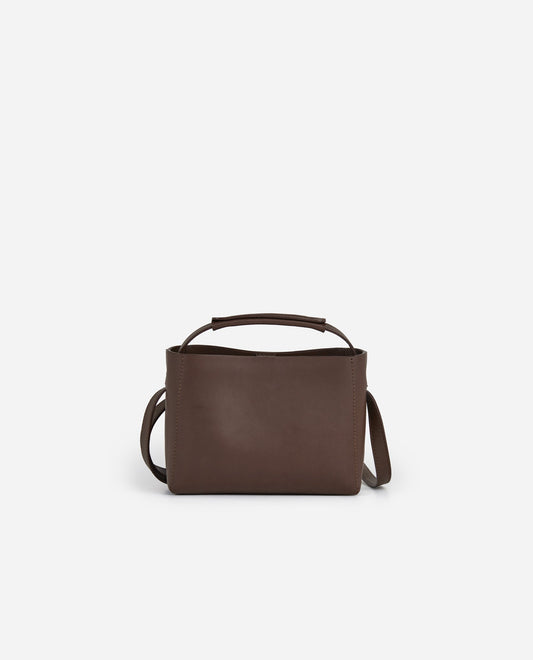 Hedda Mini Handbag Chocolate Leather