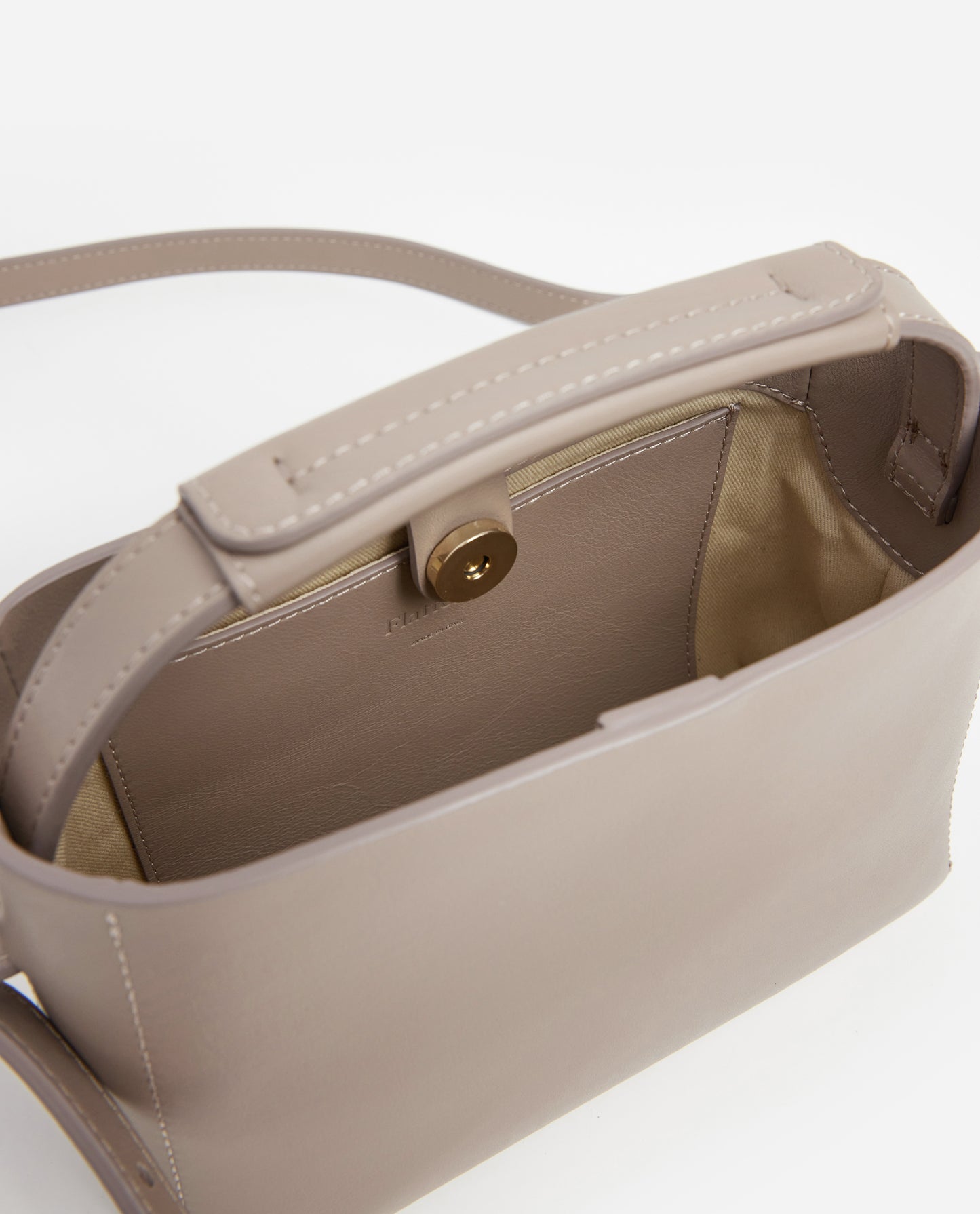 Hedda Mini Handbag Taupe Leather