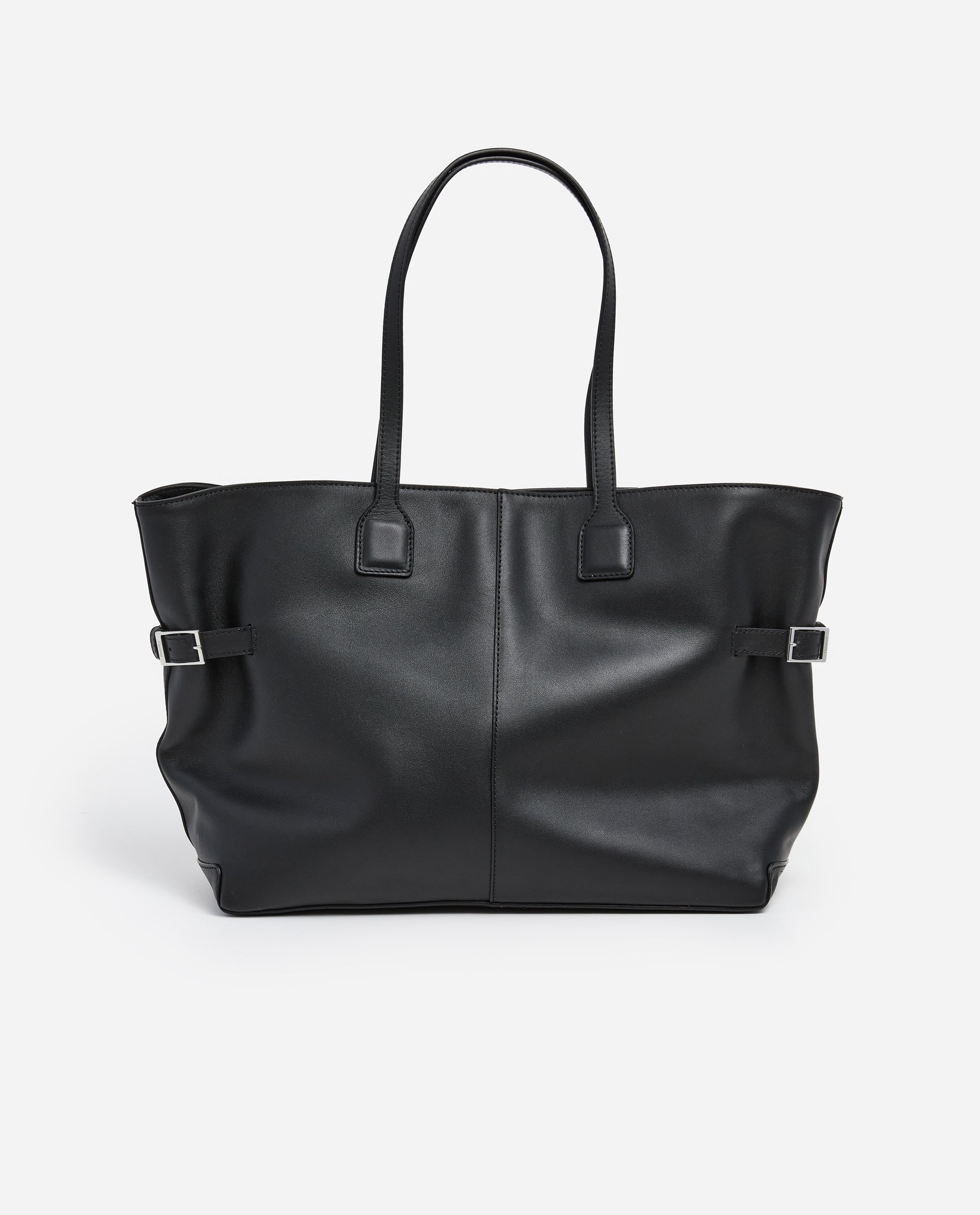 Lesley Tote Bag Leather Black – Flattered