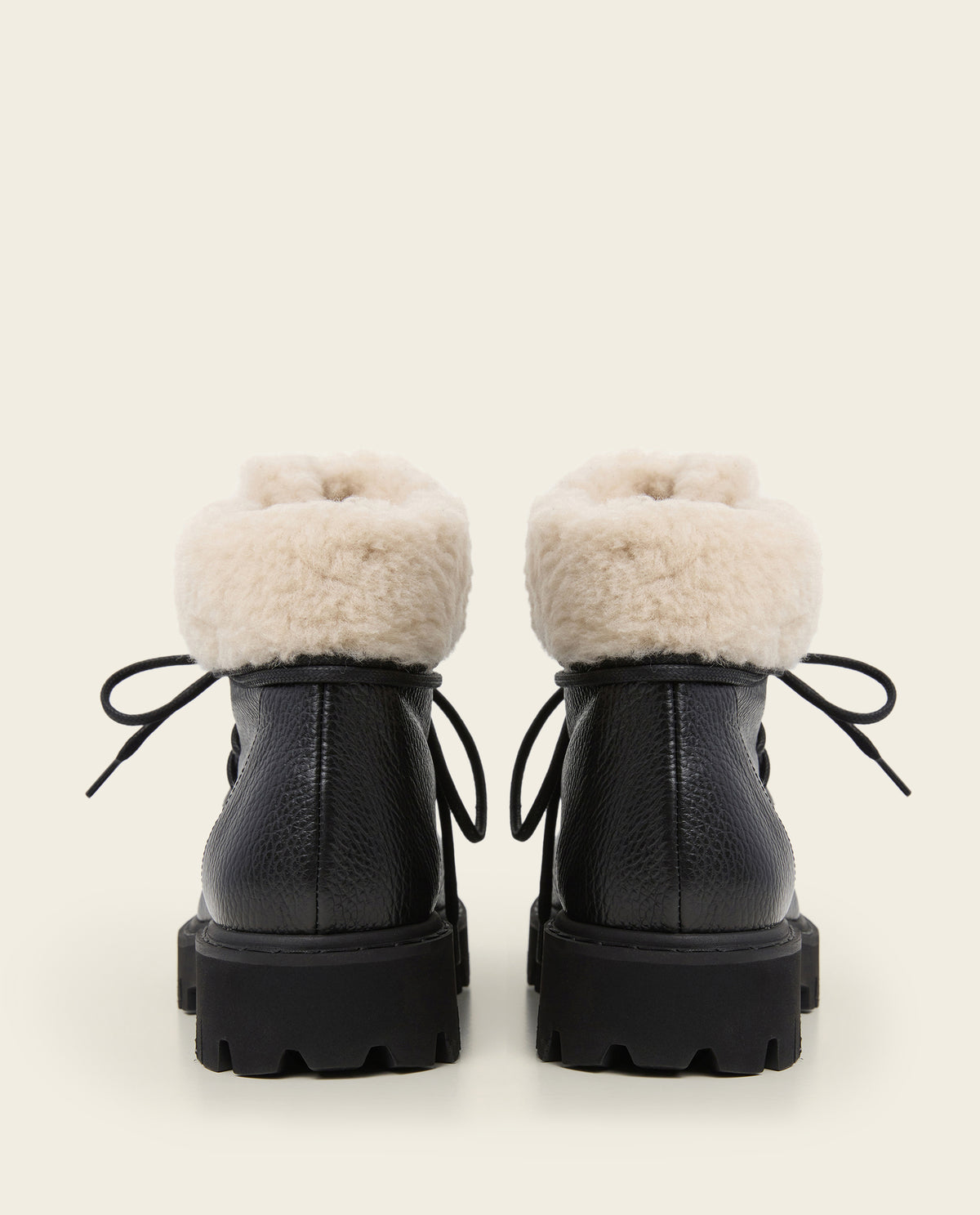 Marcie Grained Leather Black