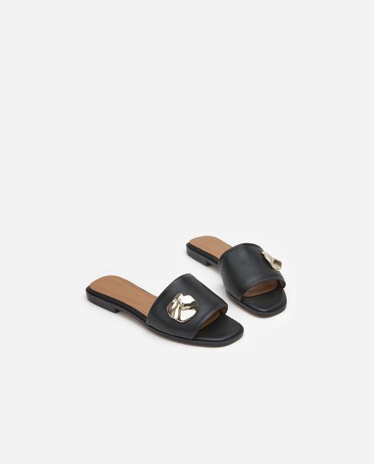 Mira Black Leather