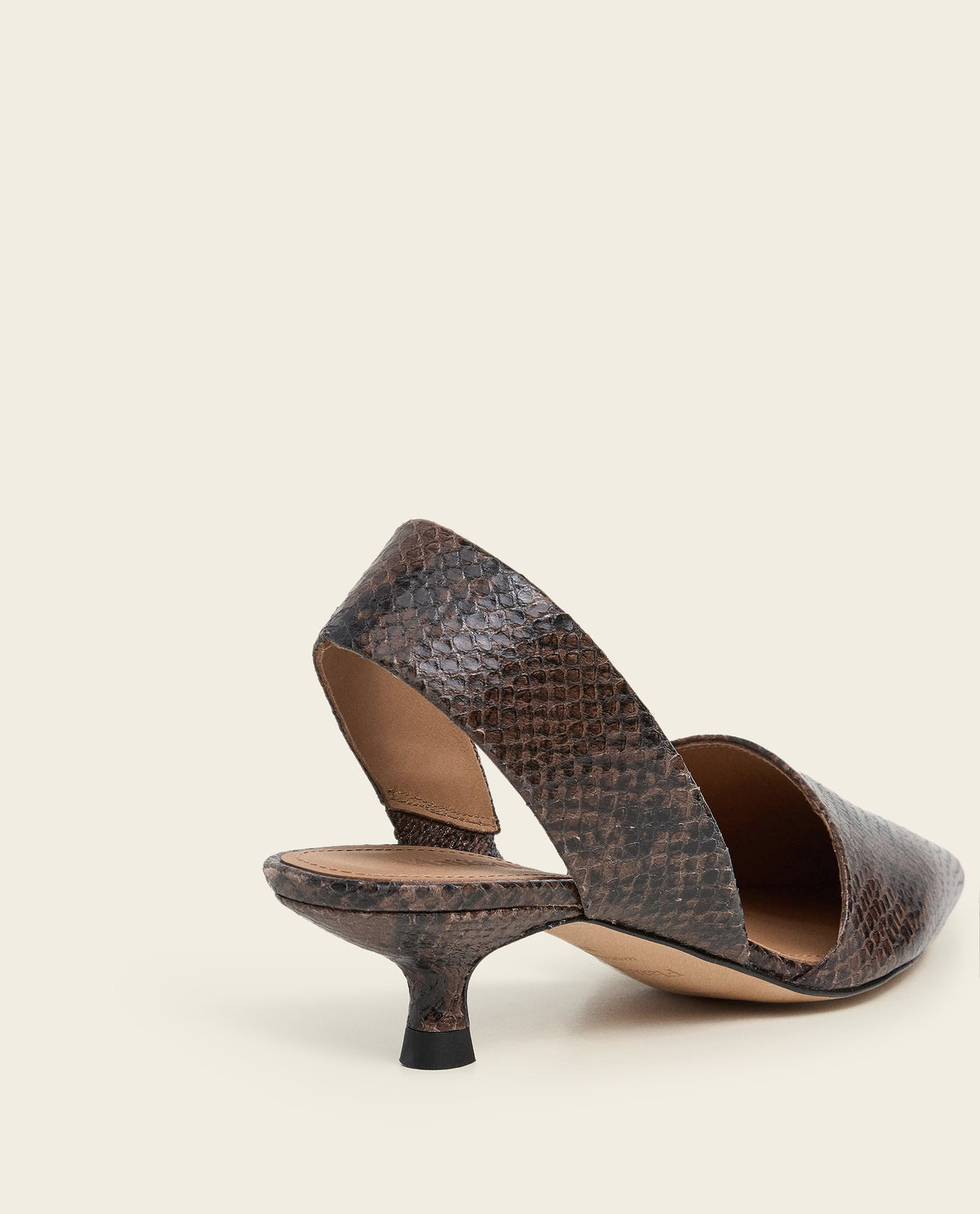 Ninni Snake Leather Chocolate