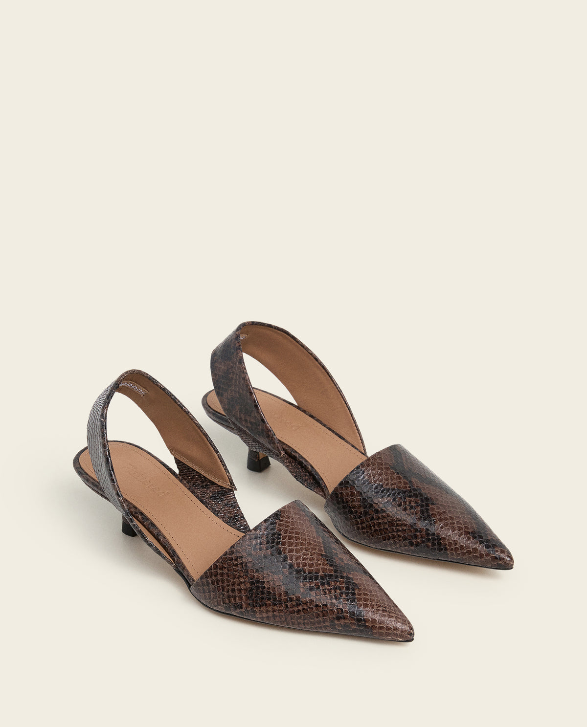 Ninni Snake Leather Chocolate