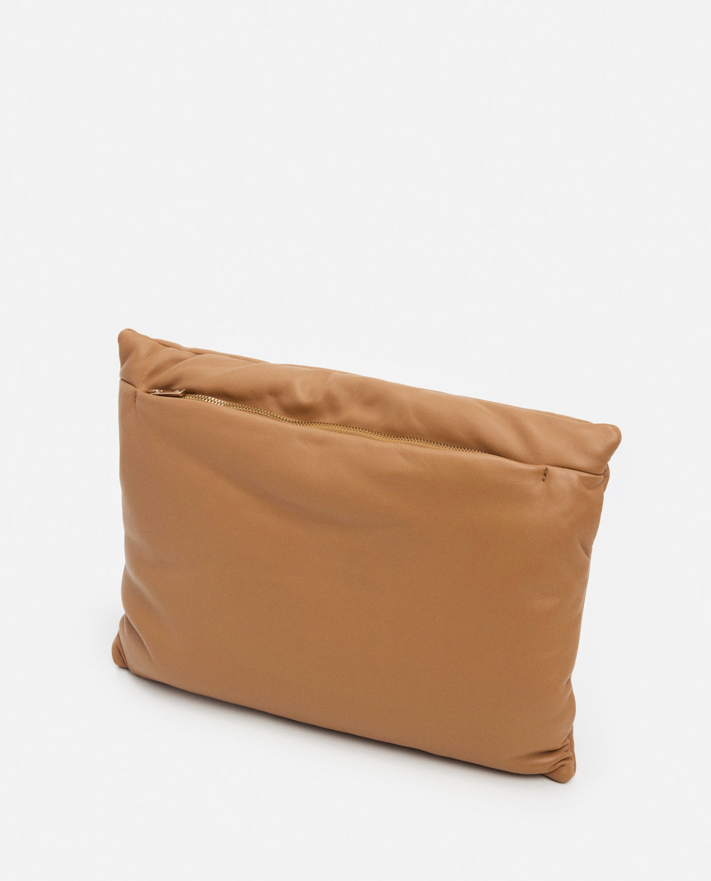 Pia Pillow Clutch Leather Camel