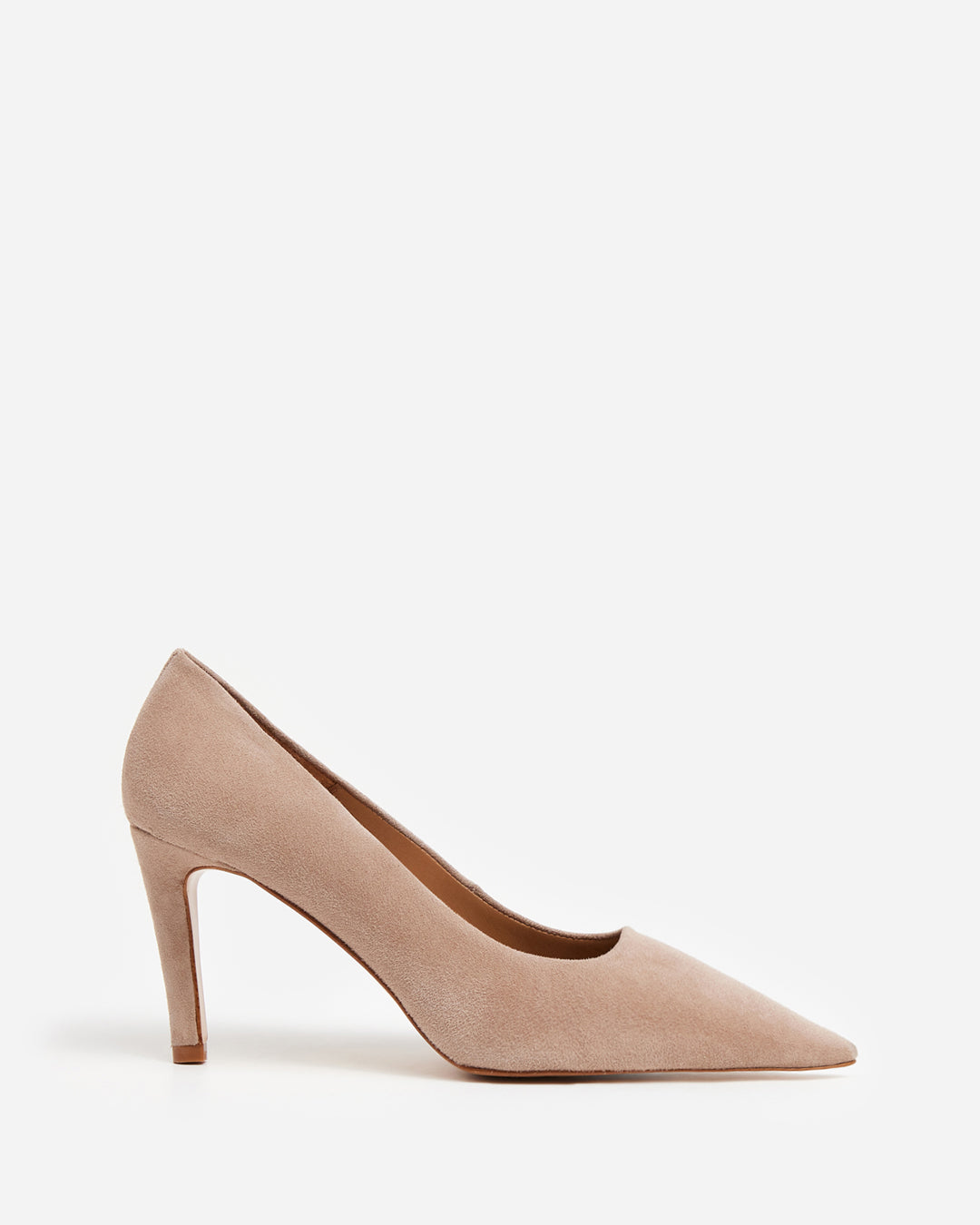 Roberta Suede Sand Heel – Flattered