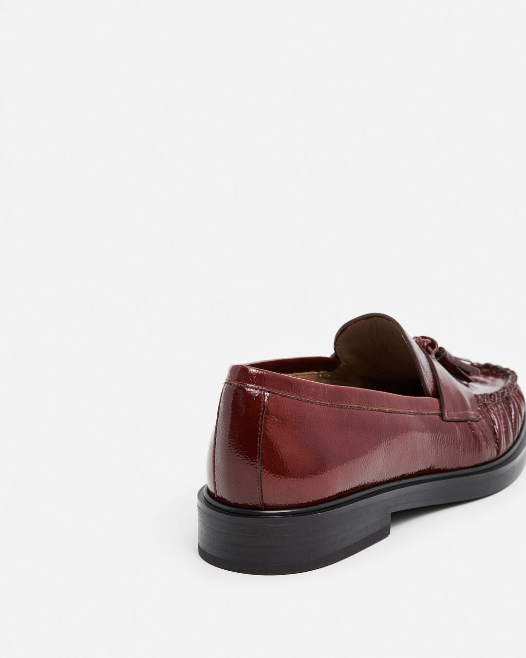 Sigrid Leather Patent Brick Red