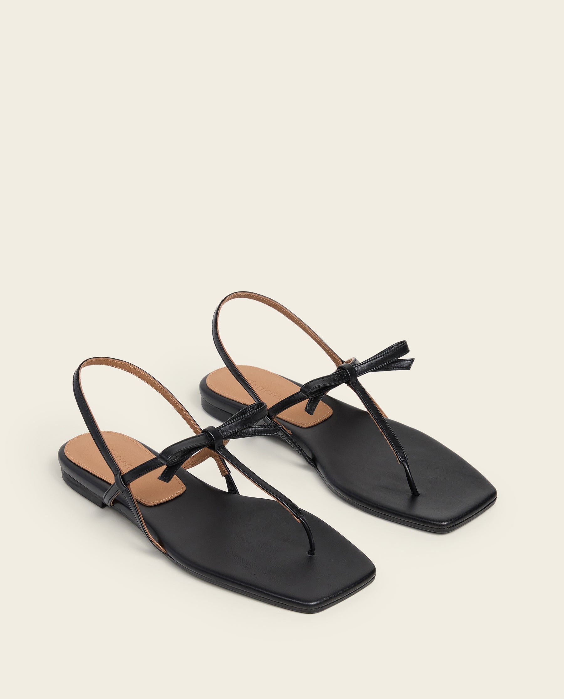 Sina Leather Black Sandal – Flattered